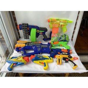 8-Dart Zone/Nerf/Buzz Bee/Assorted Soft Dart Guns Lot TESTED